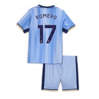 Tottenham Hotspur Cristian Romero #17 Vieras Peliasu Lasten 2024-25 Lyhythihainen (+ Lyhyet housut)